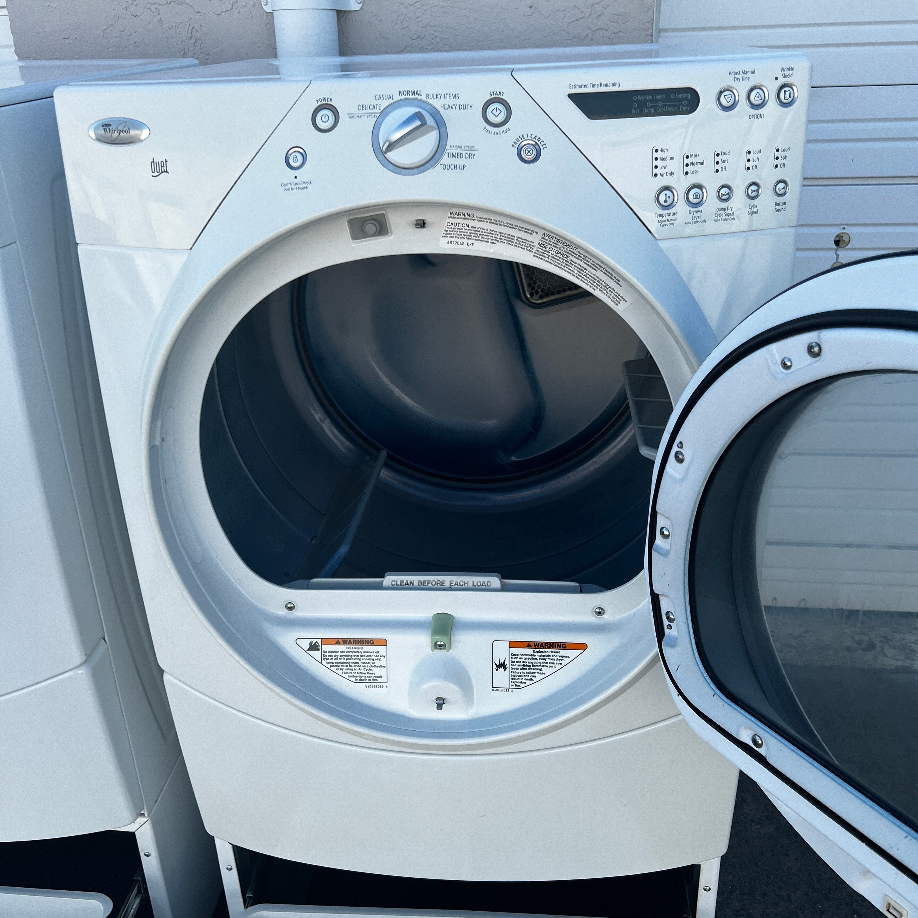 Whirlpool Washer and Dryer Front Load with Pedestals Whirlpool Washer and Dryer Front Load with Pedestals